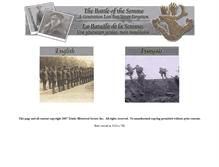 Tablet Screenshot of newfoundlandandthesomme.com